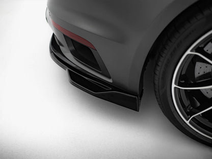 Maxton Design Rear Splitter (Vertical Bars) Porsche 911 Turbo S Sport Package 992