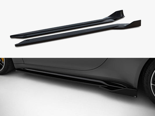 Maxton Design Side Skirts Diffusers Porsche 911 Turbo S Sport Package 992