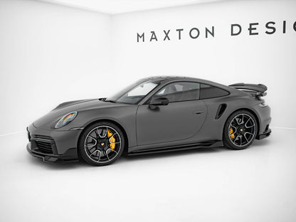 Maxton Design Side Skirts Diffusers Porsche 911 Turbo S Sport Package 992