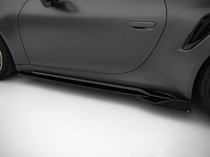 Maxton Design Side Skirts Diffusers Porsche 911 Turbo S Sport Package 992