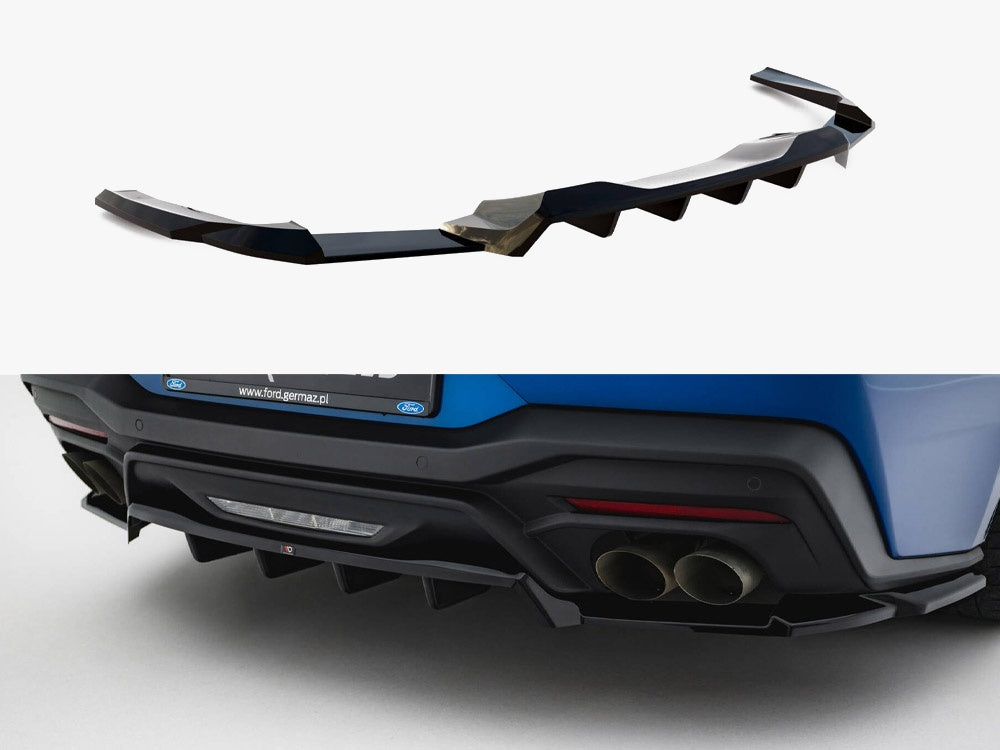 Maxton Design Rear Splitter (Vertical Bars) Ford Mustang GT Mk7