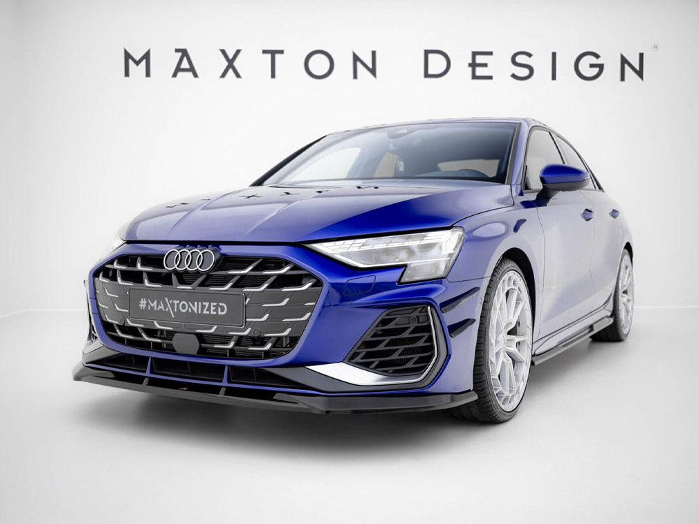 Maxton Design Front Splitter V.1 Audi A3 S-Line Sedan / S3 Sedan 8Y Facelift