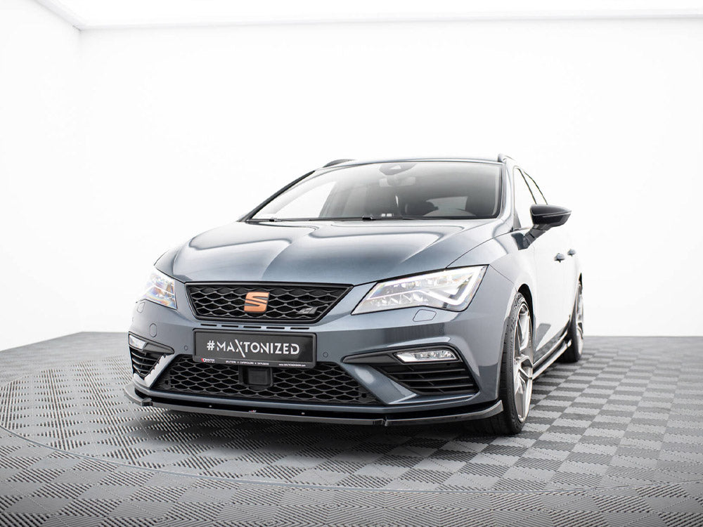 Maxton Design Front Splitter V.6 Seat Leon Cupra / FR Mk3 FL