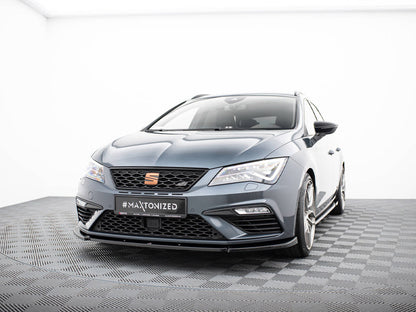 Maxton Design Front Splitter V.6 Seat Leon Cupra / FR Mk3 FL