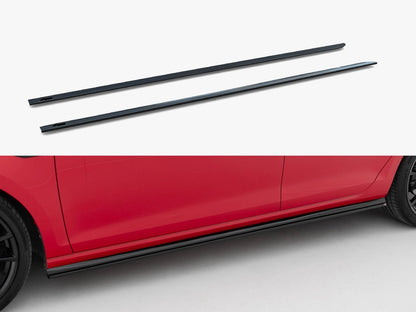 Maxton Design Side Skirts Diffusers V.2 Volkswagen Golf R / R-Line Mk7 Facelift