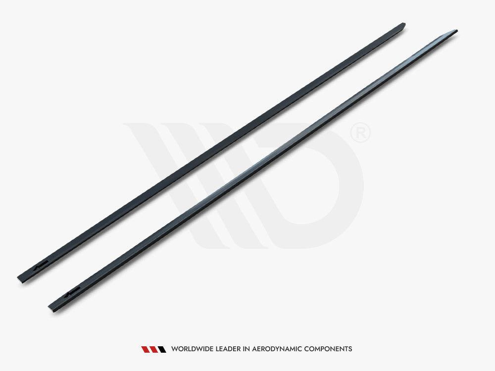 Maxton Design Side Skirts Diffusers V.2 Volkswagen Golf R / R-Line Mk7 Facelift - Carbon Look