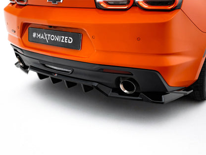 Maxton Design Rear Splitter (Vertical Bars) Chevrolet Camaro SS Mk6 Facelift