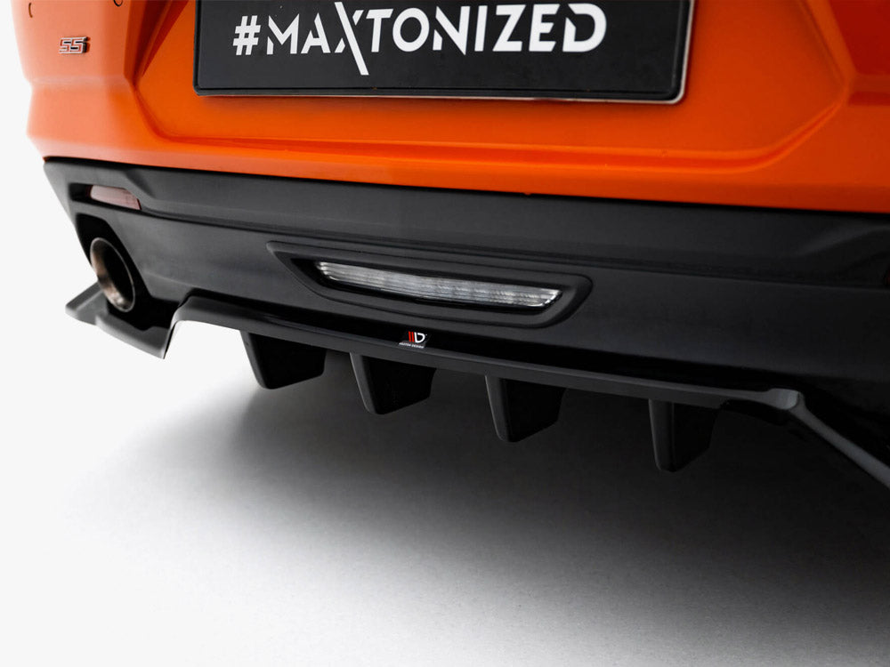 Maxton Design Rear Splitter (Vertical Bars) Chevrolet Camaro SS Mk6 Facelift