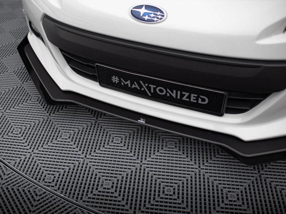 Maxton Design Street PRO Front Splitter V.1 + Flaps Subaru BRZ Mk1