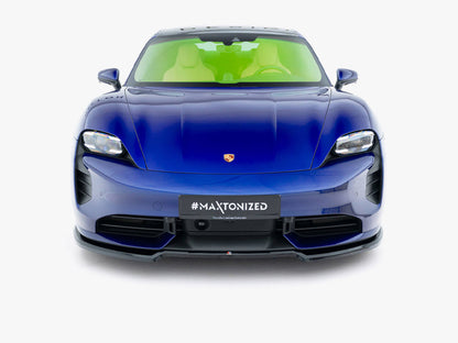 Maxton Design Front Splitter Porsche Taycan Turbo S Mk1