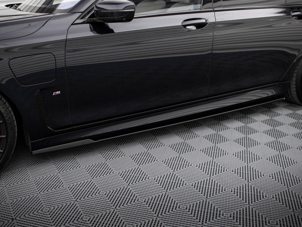 Maxton Design Side Skirts Diffusers V.2 BMW 7 Long M-Pack G12