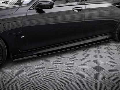 Maxton Design Side Skirts Diffusers V.2 BMW 7 Long M-Pack G12