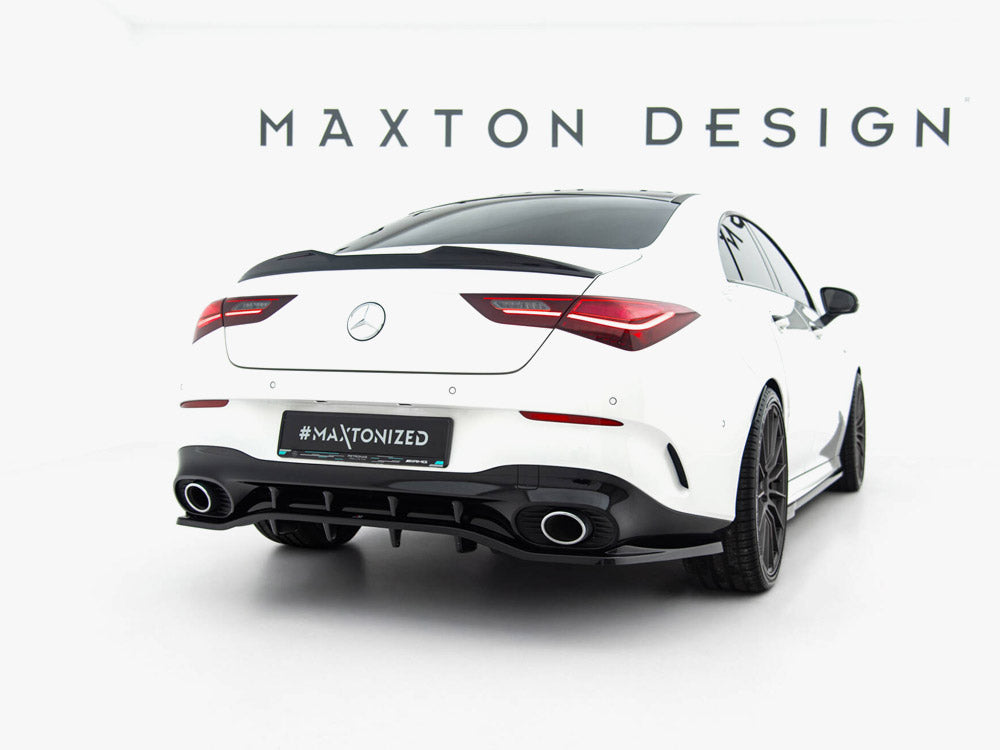Maxton Design Rear Splitter (Vertical Bars) Mercedes-AMG CLA 35 / 45 Coupe / Shooting Brake C118 Facelift / X118 Facelift