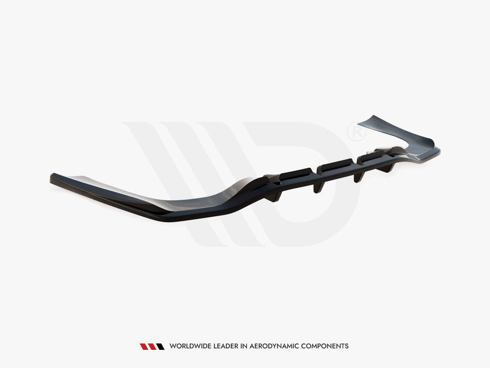 Maxton Design Rear Splitter (Vertical Bars) Mercedes-AMG CLA 35 / 45 Coupe / Shooting Brake C118 Facelift / X118 Facelift