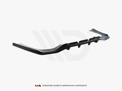 Maxton Design Rear Splitter (Vertical Bars) Mercedes-AMG CLA 35 / 45 Coupe / Shooting Brake C118 Facelift / X118 Facelift