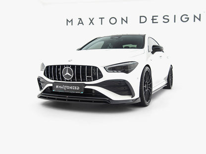 Maxton Design Front Splitter Mercedes-AMG CLA 35 Coupe / Shooting Brake C118 Facelift / X118 Facelift
