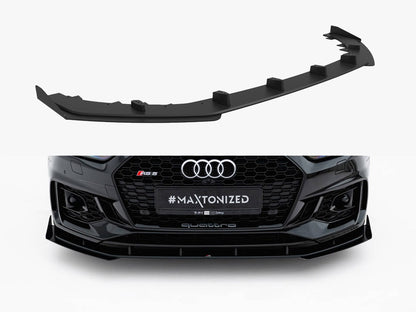 Maxton Design Street PRO Front Splitter V.1 + Flaps Audi RS5 Coupe / Sportback F5