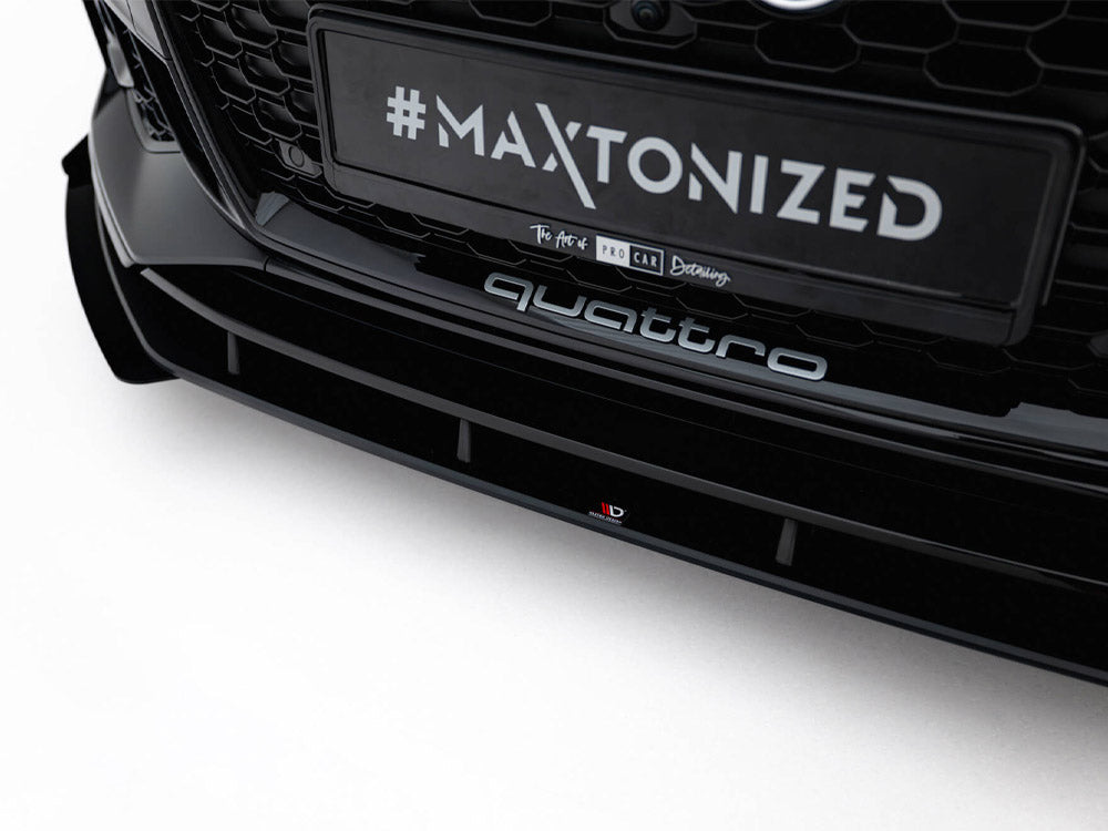 Maxton Design Street PRO Front Splitter V.1 + Flaps Audi RS5 Coupe / Sportback F5