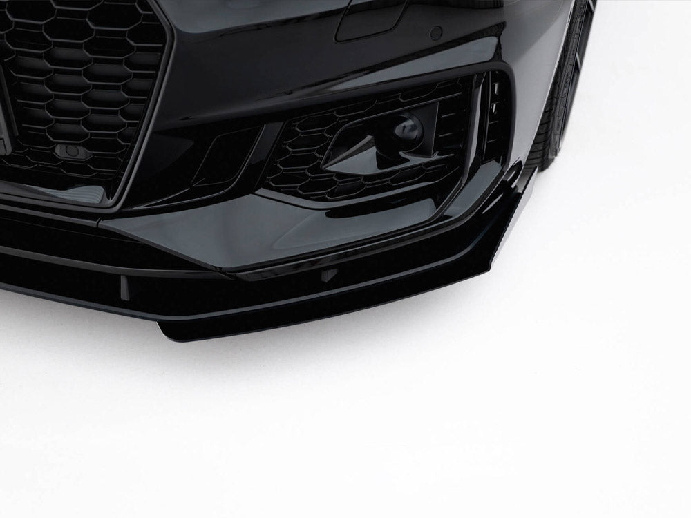 Maxton Design Street PRO Front Splitter V.1 + Flaps Audi RS5 Coupe / Sportback F5