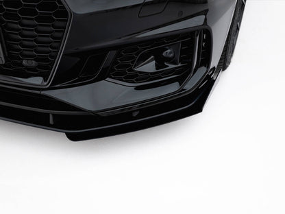 Maxton Design Street PRO Front Splitter V.1 + Flaps Audi RS5 Coupe / Sportback F5