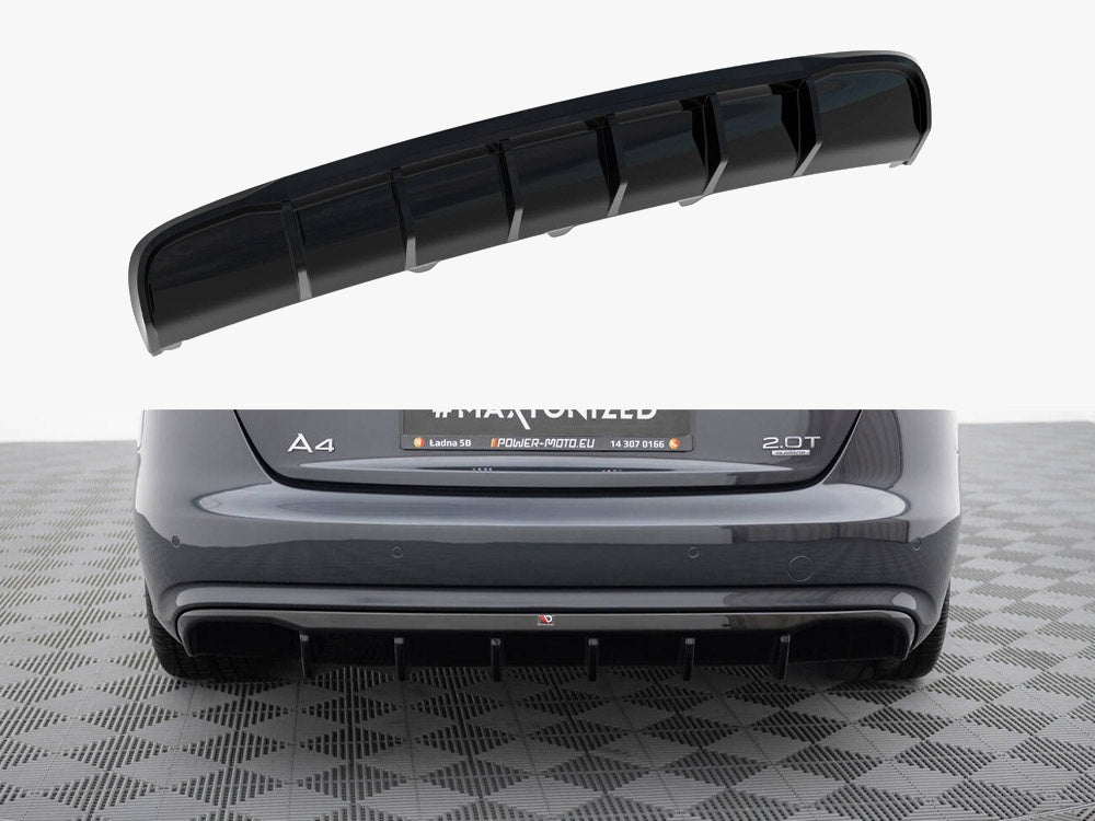 Maxton Design Rear Valance Audi A4 B8 Facelift (Version without exhausts)