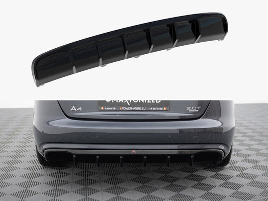 Maxton Design Rear Valance Audi A4 B8 Facelift (Version without exhausts)