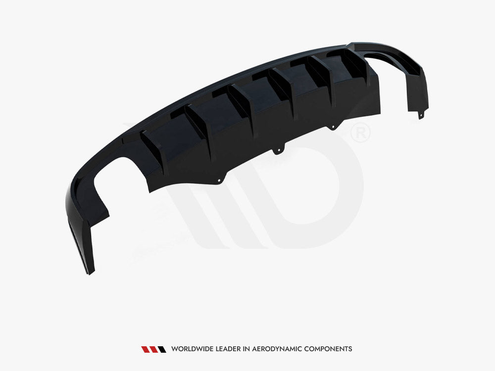 Maxton Design Rear Valance Audi A4 B8 (Version with single exhausts on both sides)