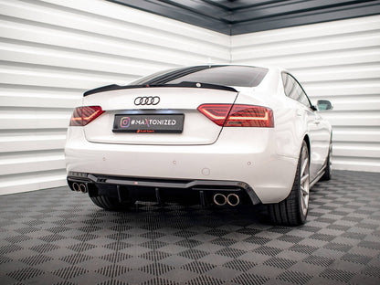 Maxton Design Rear Valance Audi A5 8T Facelift (Version with dual exhausts on both sides)