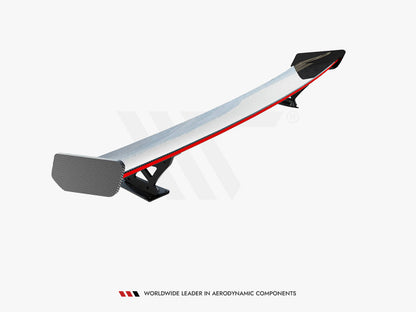 Maxton Design Carbon Spoiler With External Brackets Uprights + LED Audi A3 / A3 S-Line / S3 / RS3 Sedan 8V / 8V Facelift