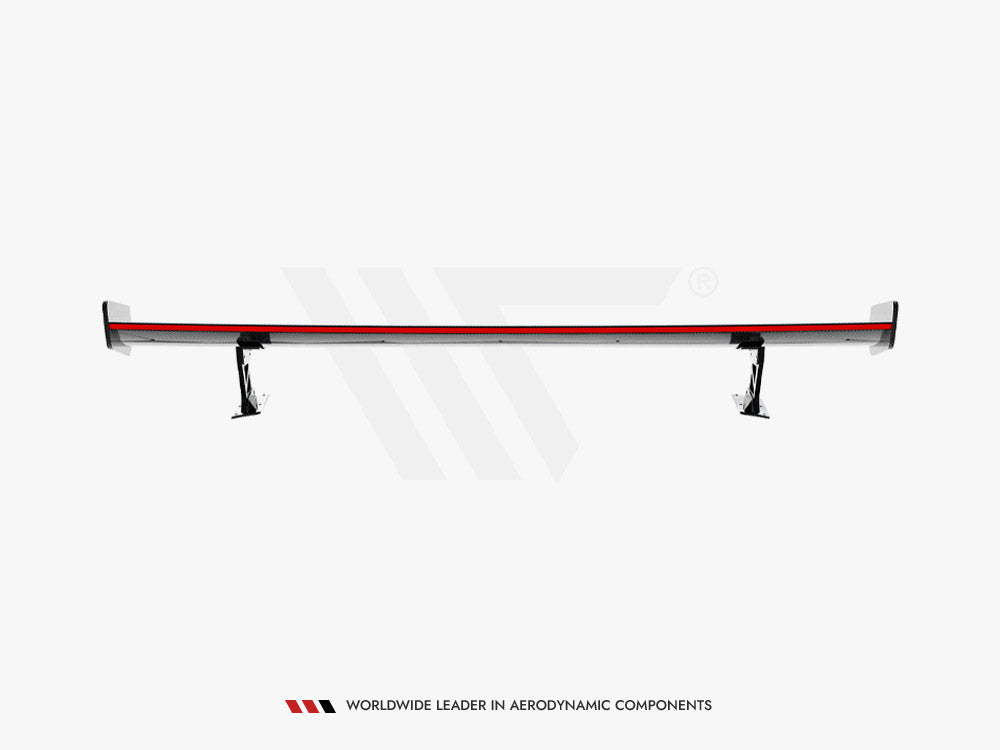 Maxton Design Carbon Spoiler With External Brackets Uprights + LED Audi A3 / A3 S-Line / S3 / RS3 Sedan 8V / 8V Facelift