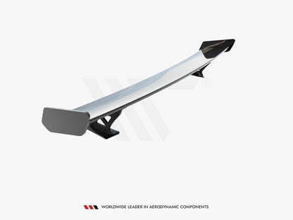 Maxton Design Carbon Spoiler With External Brackets Uprights Audi A3 / A3 S-Line / S3 / RS3 Sedan 8V / 8V Facelift