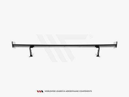 Maxton Design Carbon Spoiler With External Brackets Uprights Audi A3 / A3 S-Line / S3 / RS3 Sedan 8V / 8V Facelift