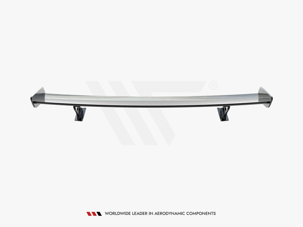 Maxton Design Carbon Spoiler With External Brackets Uprights Audi A3 / A3 S-Line / S3 / RS3 Sedan 8V / 8V Facelift