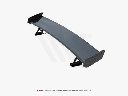 Maxton Design Carbon Spoiler With External Brackets Uprights Audi A3 / A3 S-Line / S3 / RS3 Sedan 8V / 8V Facelift