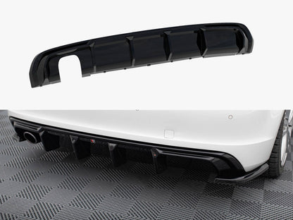 Maxton Design Rear Valance Audi A3 S-Line Sportback 8V (Version with single exhaust tips on one side)