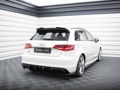 Maxton Design Rear Valance Audi A3 S-Line Sportback 8V (Version with dual exhausts tips on one side)