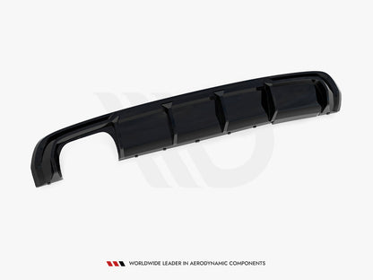 Maxton Design Rear Valance Audi A3 S-Line Sportback 8V (Version with dual exhausts tips on one side)