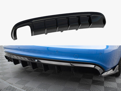 Maxton Design Rear Valance Audi A4 S-Line Sedan B8 (Version with dual exhaust tips on one side)
