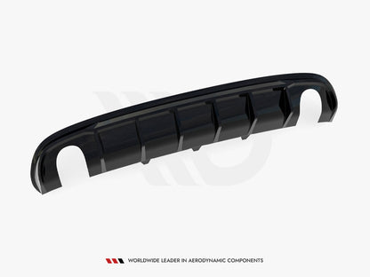 Maxton Design Rear Valance Audi A4 S-Line Sedan B8 (Version with single exhaust tips on both sides)