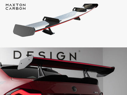 Maxton Design Carbon Spoiler With Upper Swan Mounting + LED BMW M2 G87