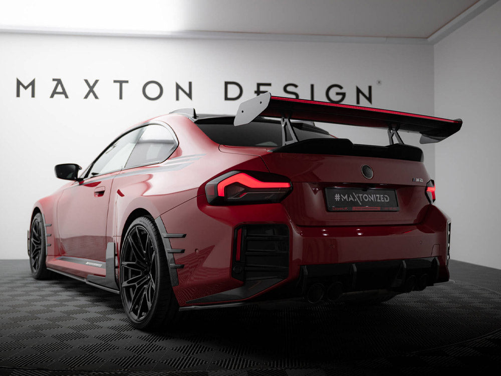 Maxton Design Carbon Spoiler With Upper Swan Mounting + LED BMW M2 G87