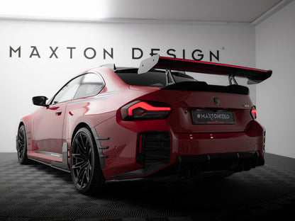 Maxton Design Carbon Spoiler With Upper Swan Mounting + LED BMW M2 G87