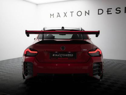 Maxton Design Carbon Spoiler With Upper Swan Mounting + LED BMW M2 G87