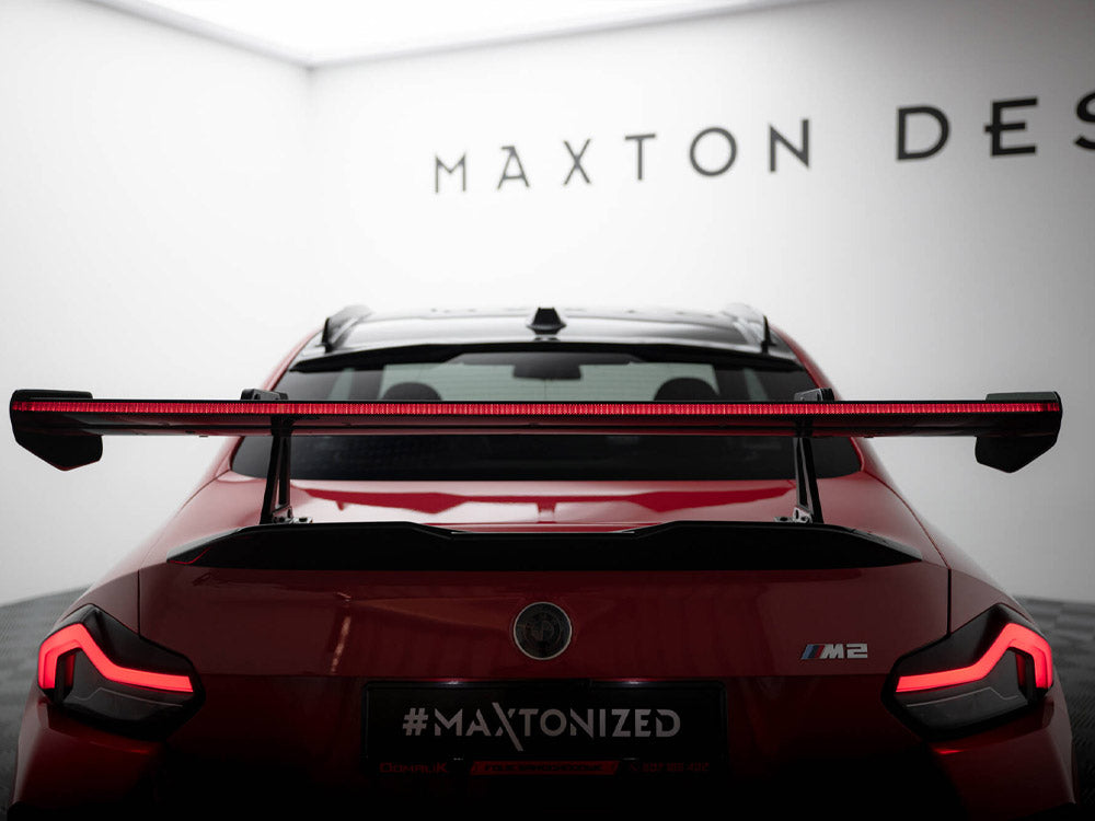 Maxton Design Carbon Spoiler With Upper Swan Mounting + LED BMW M2 G87