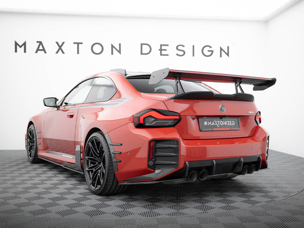 Maxton Design Carbon Spoiler With Upper Swan Mounting + LED BMW M2 G87
