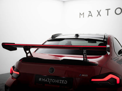 Maxton Design Carbon Spoiler With Internal Brackets Uprights + LED BMW M2 G87