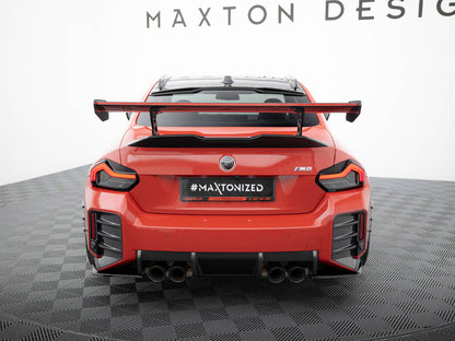 Maxton Design Carbon Spoiler With Internal Brackets Uprights + LED BMW M2 G87