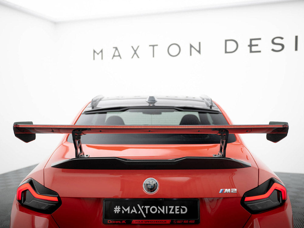 Maxton Design Carbon Spoiler With Internal Brackets Uprights + LED BMW M2 G87
