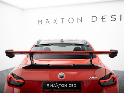 Maxton Design Carbon Spoiler With Internal Brackets Uprights + LED BMW M2 G87