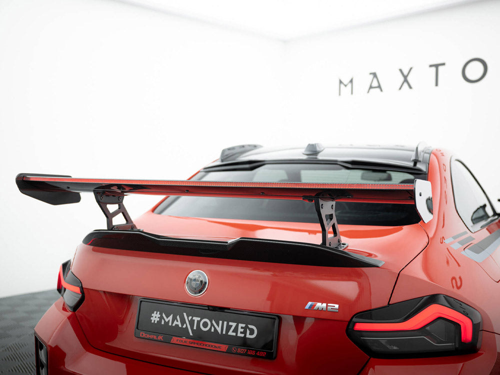 Maxton Design Carbon Spoiler With Internal Brackets Uprights + LED BMW M2 G87
